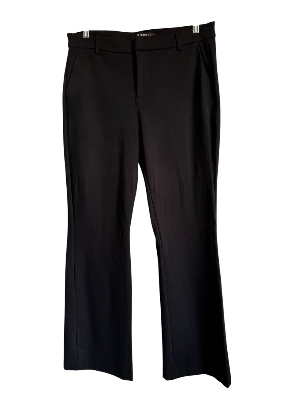 Liverpool Kelsey Mid Rise Straight Leg Trouser Career Dress Pants Black  12/31